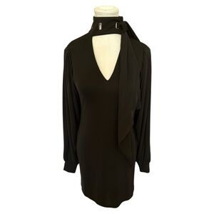 White House Black Market High-Neck Drama Sleeve Dress Size XS